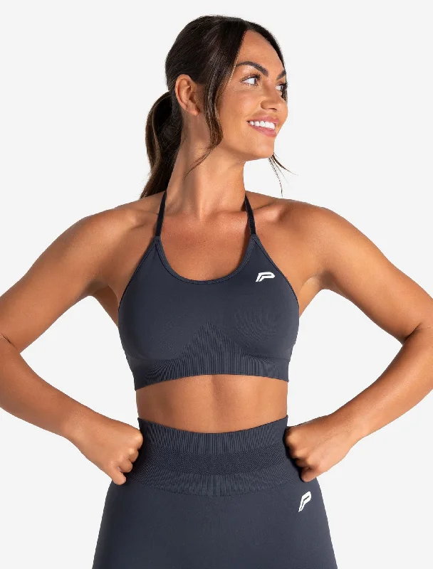 Scrunch Seamless Sports Bra - Midnight Blue