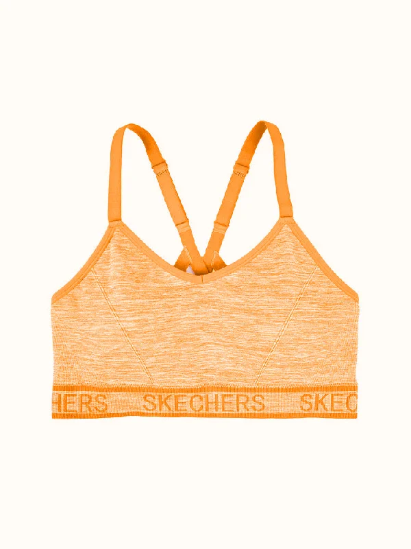 Seamless Strappy Sports Bra - Gold