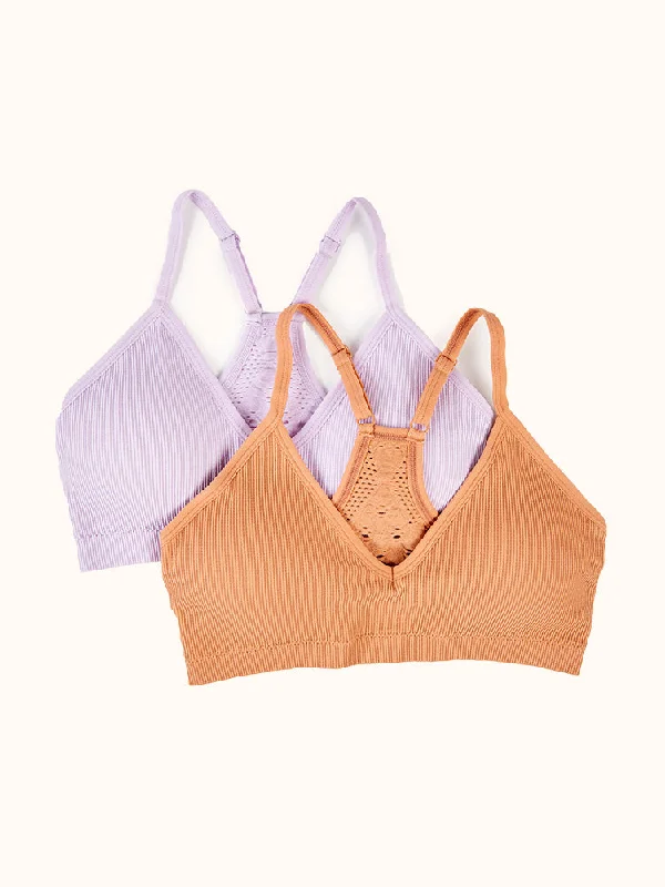 Women's Crochet Racerback Bra (2 Pack)